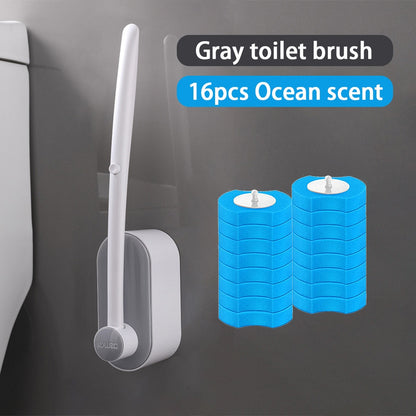 Toilet Cleaning System with Disposable Brushes - FreshFindz