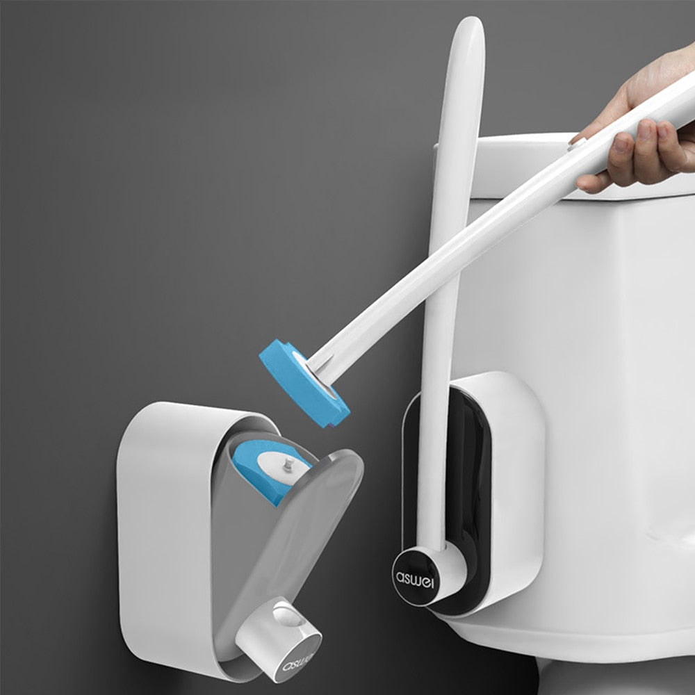 Toilet Cleaning System with Disposable Brushes - FreshFindz