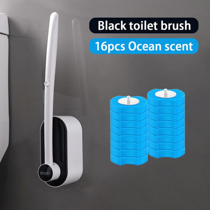 Toilet Cleaning System with Disposable Brushes - FreshFindz