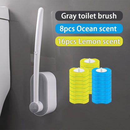 Toilet Cleaning System with Disposable Brushes - FreshFindz