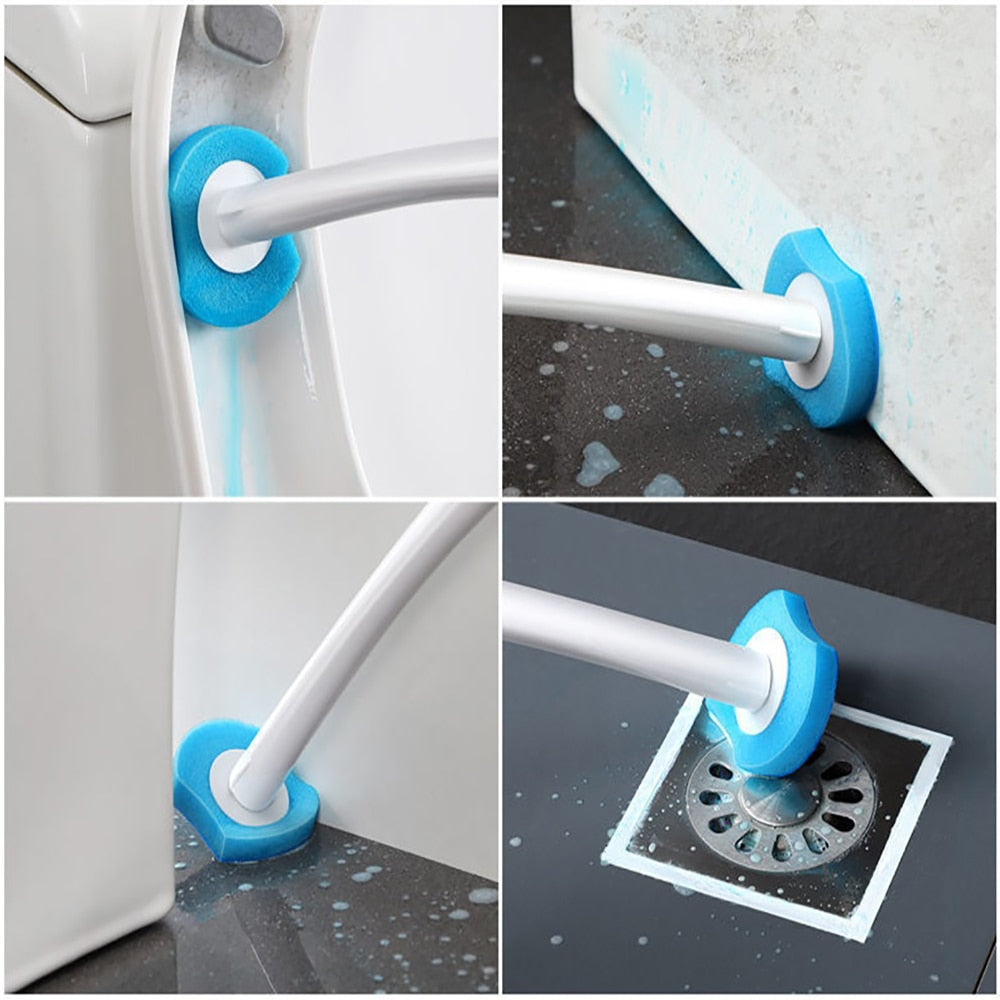 Toilet Cleaning System with Disposable Brushes - FreshFindz